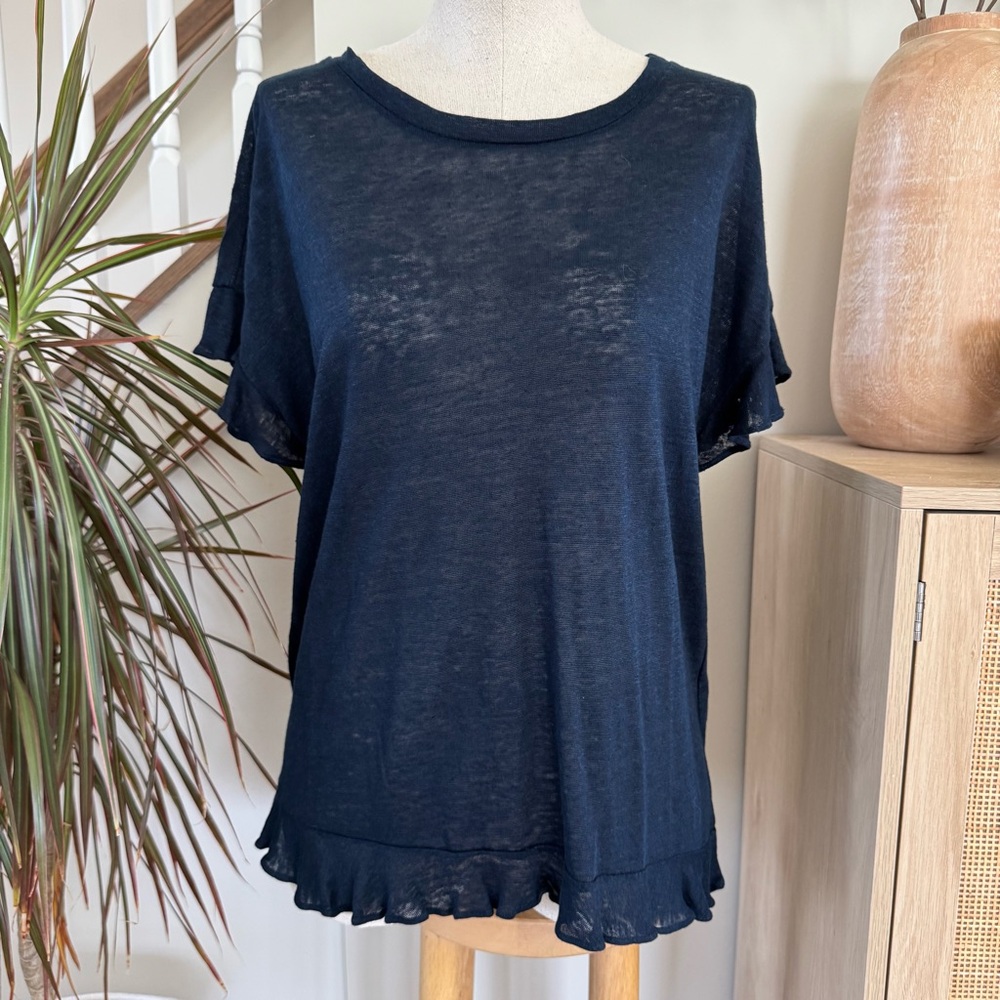 Anthropologie Flutter Back Top